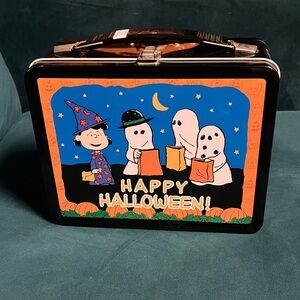 Vintage Peanuts Lunchbox 2000 Happy Halloween It's The Great Pumpkin Neca Rare